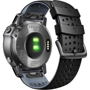 NotoCity for Fenix 5X Fenix 7X Sport Silicone Watch Band 26mm Replacement Strap for Fenix 6X/ 6X Pro/ 5X Plus/Tactix 7 Pro/Enduro 2/ Fenix 3/ Descent Mk2