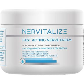 Fast Acting Nerve Pain Relief Cream Maximum Strength Formula - 3 fl oz - Helps Provide Neuro Pain Relief and Deep Nerve Nourishment to Support Normal Nerve Function - Made in The USA