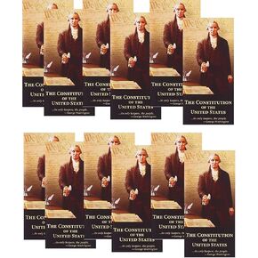 12- Pocket United States Constitution and Declaration of Independence (Package of 12)