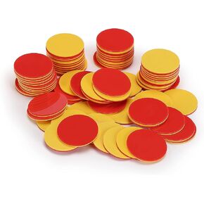 Mr. Pen- Two Color Counters, 100 pcs, Counters for Kids Math, Counters, Math Counters, Red and Yellow Counters, Math Counters for Kids, Counting Chips, Counters for Math