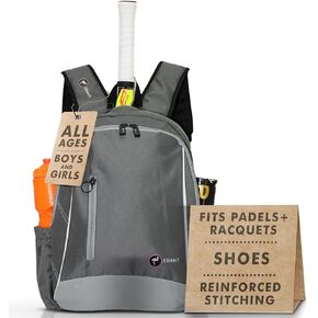 Athletic Bag - Extra Large Sports Backpack - Separate Cleat Compartment - Durable Design - For Men & Women - Ideal For Pickleball, Tennisball, Gym Equipment backpack - Black