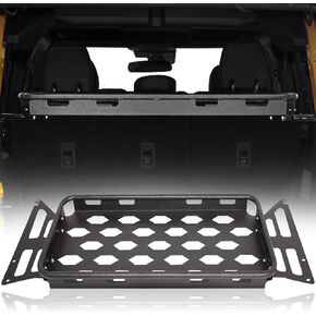 Rear Cargo Rack Basket Interior Luggage Carrier Storage Shelf Compatible with 2021 2022 2023 2024 Ford Bronco 4 Door Hardtops(Excluding Softtop or Sport)