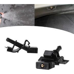 Pack-2 Car Windshield Washer Nozzles, Car Wiper Washer Spurter Kit, Windshield Washer Spray Jet Fit for Corolla Camry Ruizhi Crown, Replaces OEM #85381-12300 (Black)
