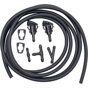 HiSport Windshield Washer Nozzle Repair Kit 4805742AB - Compatible with Dodge Caliber Journey Avenger Charger Durango Grand Caravan RAM - Replace 5113049AA 5116079AA