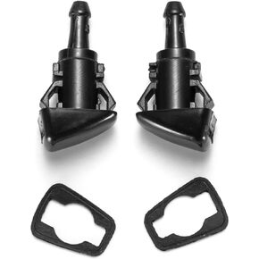 2 Pack Windshield Wiper Washer Nozzle Spray Jet Kit Fit For 2001-2010 Chrysler Pt Cruiser, 2005-2010 Chrysler 300,2006-2010 Dodge Charger, 2007-2013 Dodge Journey, 2007-2012 Dodge Caliber