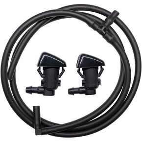7T4Z-17603-A Direct Replacement Adjuatable Windshield Wiper Nozzle & Fluid Hose kit, Compatible with 2007-14 Ford Edge & 2011-15 Lincoln MKX, Washer Fluid Jet Nozzles & Rubber Tube Hose – BT4Z-17603-A