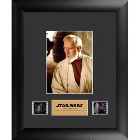 FilmCells - Star Wars Jedi Obi-Wan Kenobi - إصدار محدود من عرض فني جداري مؤطر مع شهادة - 11x13 قابل للتجميع