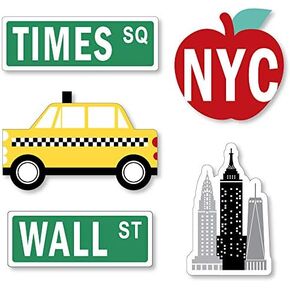 Big Dot of Happiness NYC Cityscape - DIY Shaped New York City Party Cut-Outs - 24 Count