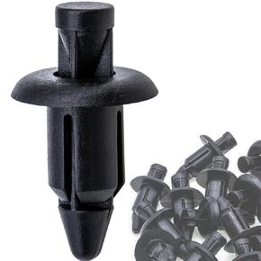 Rexka 25pcs M6 Fender Clip Retainer Bumper Nylon Push Rivet Pins Compatible with Honda Kawasaki Suzuki GSX-R Yamaha YZF R1 R6