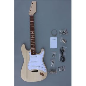 WUQIMUSC Guitar kits build your own electric guitar Mahogany body Neck 22 fret 24.75 inch for DIY