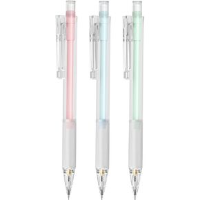 Four Candies Mechanical Pencils - 3PCS Pastel Mechanical Pencils 0.5mm for School, Pink Blue Green 3 Colors, Cute Mechanical Pencil with Eraser Refill for Students Writing, Drawing and Sketching