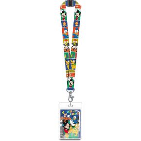 Disney 85927 Mickey & Gang Lanyard Novelty and Amusement Toys, Blue, 3"