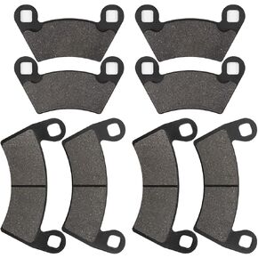 Brake Pads Fit for Polaris Ranger 500 570 700 800 900 2x4 4x4 RZR XP 900 Ranger Crew EV XP 500 Midsize Pursuit Electric RZR 800 4pairs Front and Rear Brake Pads