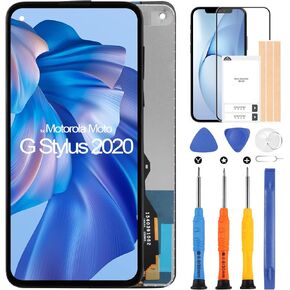 Screen Replacement for Motorola Moto G8 Stylus, LCD Display for Moto G Stylus 2020 XT2043-4 XT2043-7 6.4 Inch Touch Screen Digitizer Assembly with Repair Kits(Not for G Stylus 2021/G Stylus 5G)