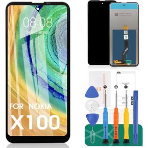 for Nokia X100 Screen Replacement for Nokia X100 5G LCD Display for TA-1399 Touch Screen Digitizer Replacment Assembly Repari Parts