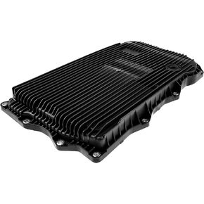 A-Premium Transmission Oil Pan with Drain Plug, Compatible with Ram 1500 & Dodge Charger Challenger & BMW 320i 328d 330e 330i 335i 340i xDrive X5 528i 530i 535d 540i & Chrysler 300 & Jaguar F-Type XF