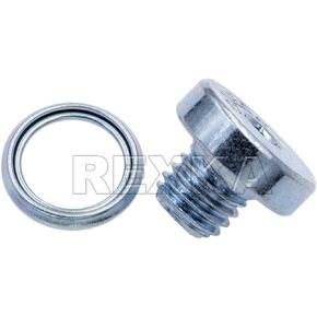 Rexka 2 Sets ATM Transmission Pan Drain Plug with Gasket for Toyota Lexus 90341-10021 & 35178-30010