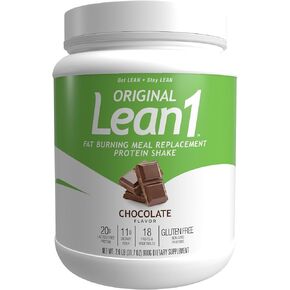 Nutrition 53 Lean 1 Meal Replacement Powder for Weight Loss, Fat Burner, Appetite Control Regular Tub 2500cc Chocolate (15 Servings)