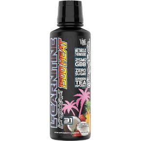 VMI Sports L-Carnitine 1500 Heat Stimulant Free Thermogenic Metabolic Support & Fat Loss for Men & Women | 1500mg L-Carnitine | Convenient Liquid (Gummy Bear)