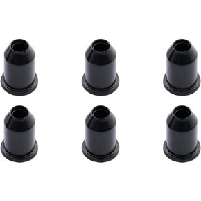 Musiclily Vintage Guitar Through Body Smooth String Mounting Ferrules, Black(Pack of 6)