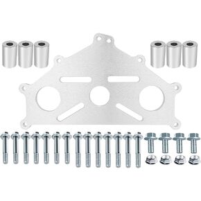 لوحة محول حامل آمن للمحرك متوافقة مع Chevy LS1 Duramax BBC SBC LS دعم عالي التحمل (أسود) in Kuwait