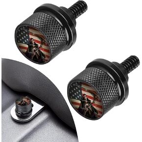 3 PCS Fender Seat Bolt Rear Mount Screw 1/4"-20 Thread Motorcycle Stainless Steel Seat Bolt Compatible with Harley Sportster Touring Softail Dyna CVO Electra Glide Street Glide 1996-2020(Black)