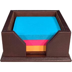Dacasso Chocolate Brown Leather 3-Inch Note Holder
