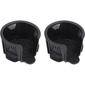 RLB-HILON 2PCS Central Console Cup Holder Insert Compatible with Land Rover Range Rover/Range Rover Sport / LR3 / LR4 LR021330 Black