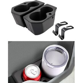 JoyTutus Car Door Cup Holder Compatible with 2009-2018 Ram 1500-5500 & 2019-2022 Ram 2500-5500, Left & Right Foam Car Cup Holder Compatible with Ram, Replacement for 5NN24XXXAA/1LD23XXXAA, 2PCS Black