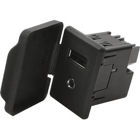 Auxiliary Audio Adapter Input Aux Port USB Jack Replacement for 28023-9KF1A 280239KF1A Fit for NIS-san Alti-ma Sentra Versa 2015-2019