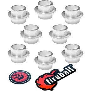 Fireball Dragon Aluminum Self Centering Bearing Spacers - 8 Pack Rollerblade Spacer for Inline Skates, Roller Skates, Skateboards, Longboards - Easy Install Inline Skate Spacers Set