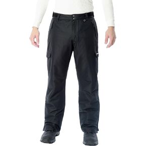 SkiGear Men's Snow Sports Cargo Pants, Black, X-Large/32" Inseam