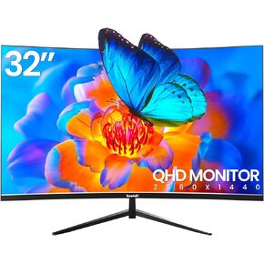 34 Inch Ultrawide Curved Gaming Monitor, 1500R PC Screen 165hz UWQHD 3440x1440, Curved Computer Screen with FreeSync,Support Wallmount 75x75mm