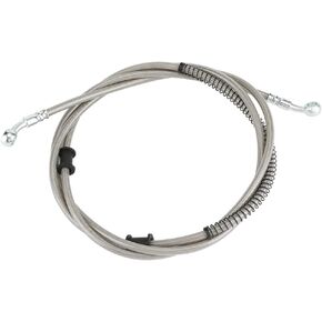 HIAORS 86" Stainless Braided Hydraulic Brake Hose Line for GY6 Kazuma Sunl Taotao Roketa Jonway Scooter Moped ATV Dirt Bike Go Kart Parts