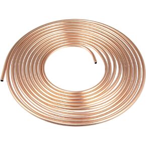X AUTOHAUX 5/16 "أنابيب خط فرامل السيارة 25 قدم ملف أنابيب لأنظمة الكبح الهيدروليكي ونظام النقل لهجة نحاسية