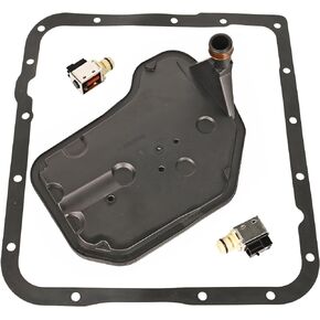 4L60E Shift Solenoid A&B with Transmission Filter Gasket kit Compatible with Buick Cadillac Chevy GMC Replaces 24230298 + 24208576