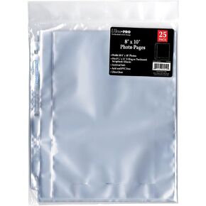 Ultra Pro 8x10 Photo Page 25 ct. Pack for 8.5'' x 11'' Album