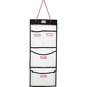 Rough Enough Locker Organizer for Work Door Organizer Hanging Locker Accessories Organization Storage for Gym Office Police Black