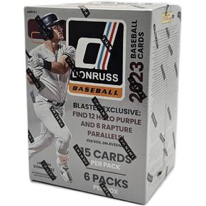 2023 Panini Donruss Baseball Factory Sealed 6 Pack Blaster Box - 90 Baseball Trading Cards