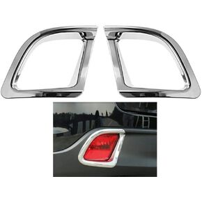 Bumper Chrome Rear Fog Light Lamp Cover Trim for Toyota Highlander 2015-2019 Chrome Plated ABS 2PCS