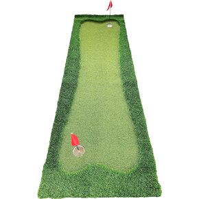 JEF World of Golf Professional Large Realistic Putting Training Mat, 3 Feet by 10 Feet Green