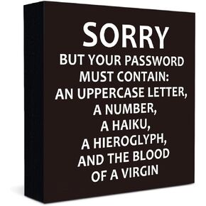 Funny Adorable Office Desk Decor - Cute Nice Story Now Show Me The Data Wood Sign - Office Humor Quotes Decoration Gifts for Women Coworker - Cubicle Shelf Tabletop Decor 5 x 5 in