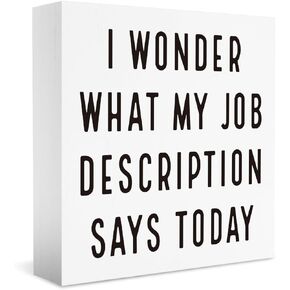 Funny Adorable Office Desk Decor - Cute Nice Story Now Show Me The Data Wood Sign - Office Humor Quotes Decoration Gifts for Women Coworker - Cubicle Shelf Tabletop Decor 5 x 5 in in Kuwait