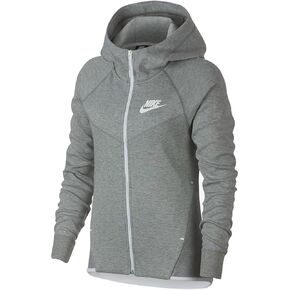 Nike Womens Tech Fleece Full Zip Hoodie Grey Heather/White 930759-063-Size Large in Kuwait