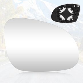 Youxmoto Driver Left and Passenger Right Side Heated Mirror Glass Replacement 2005-2010 Fit For Volkswagen R32 EOS GTI Rabbit, Fit For VW Jetta Passat Convex Mirror Glass, fit 7M3857521E 7M3857522E