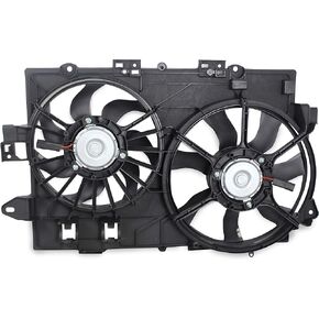 BOXI 621-052 Dual Radiator Cooling Fan Assembly Fit for 2006 2007 2008 for Chevy Equinox for Pontiac Torrent (Replace 19129813 1581578 FA70436)