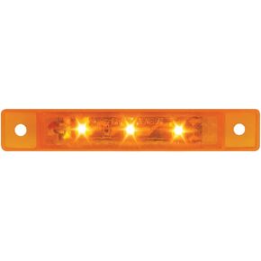 GG Grand General 76280 3.5 Inches Ultra Thin Amber/Amber 3 LED Marker Light