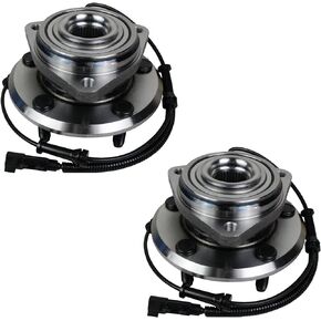 Pair 513272 Front Wheel Hub and Bearing Assembly Compatible with 2007-2013 Jeep Wrangler 5Lugs w/ABS