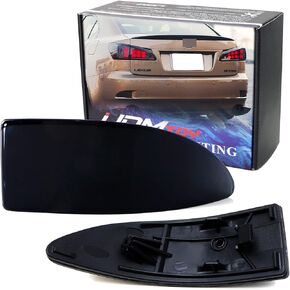 iJDMTOY Smoked Lens Rear Bumper Reflector Lenses Compatible With 2006-2013 Lexus IS IS250 IS350, OE-Spec LH RH Assembly