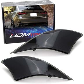 عدسات عاكسة للصدمات الخلفية من iJDMTOY متوافقة مع 2014-2020 Lexus is IS250 IS300 IS350 IS200t is-F، مجموعة OE-Spec LH RH